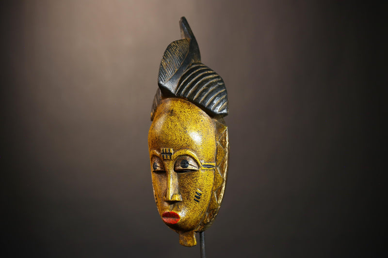 Handcrafted Guro Baule African Masks | Unique Wall Decor | Cultural Gift | Wooden Tribal Mask Art-G4922