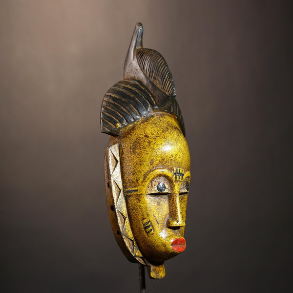 Handcrafted Guro Baule African Masks | Unique Wall Decor | Cultural Gift | Wooden Tribal Mask Art-G4922