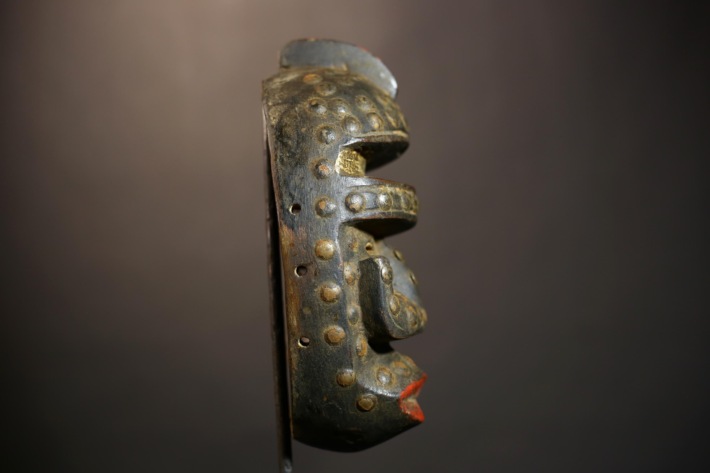 African Antique Dan Keran Mask Wooden Art from Liberia Unique Decor -G4929