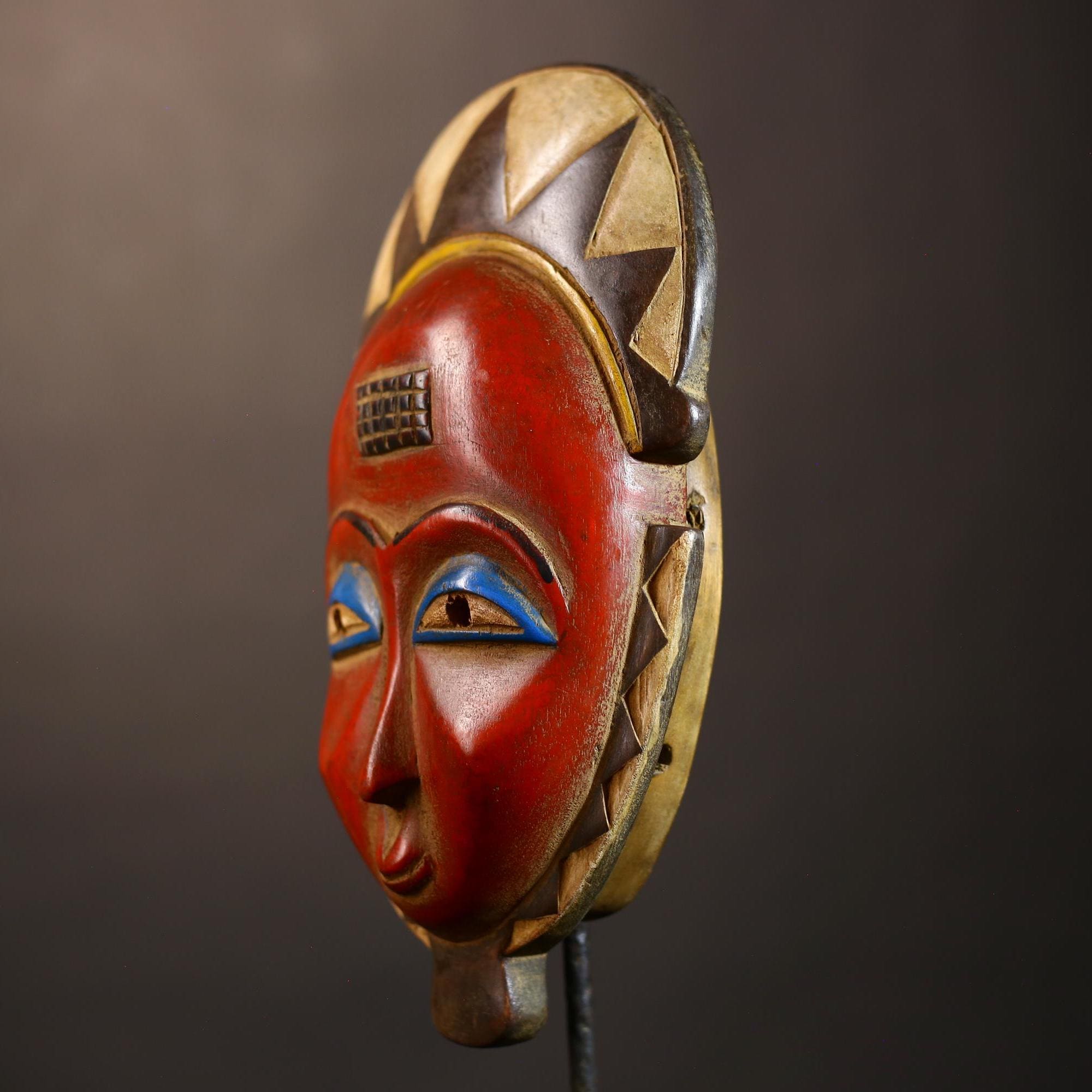 African Vintage Guro Mask | Handcrafted Tribal Art | Unique Wall Decor Piece | Cultural Home Accent | Artisan Decor Item-G5091