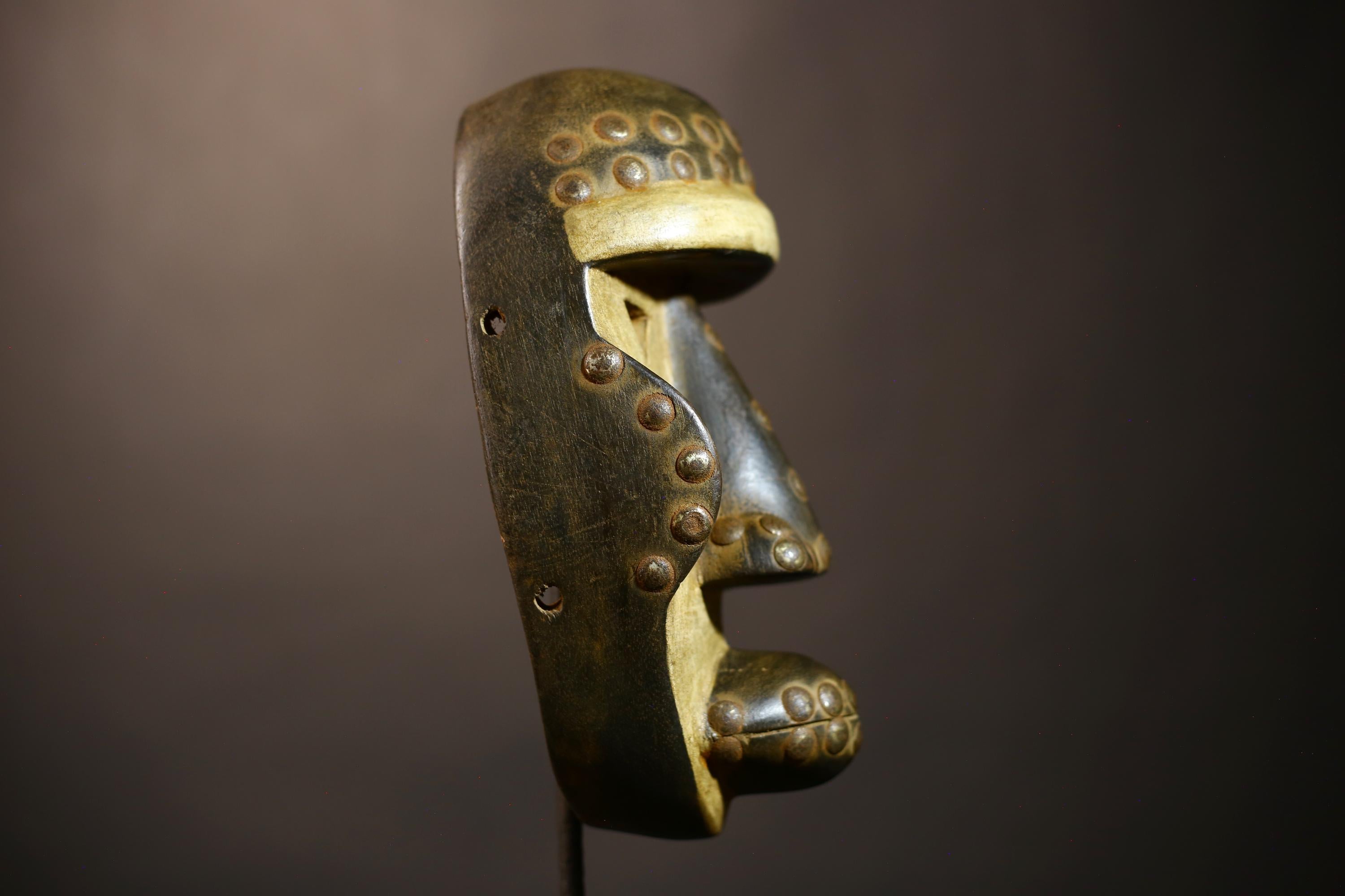 African Vintage Hand-Carved Dan Masks | Unique Wooden Wall Decor | Tribal Art | Authentic Ethnic Home Decor | Artistic Gift Ideas-G5084