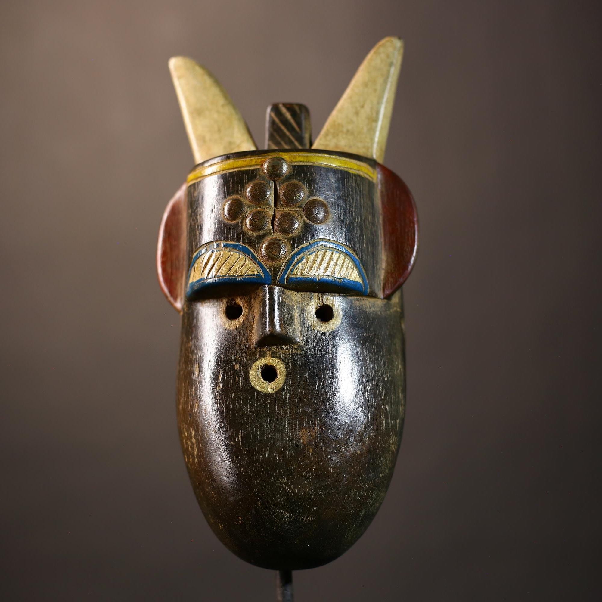 African Vintage Baule Mask | Hand-Carved TOMA TOMA Tribe Art | Unique Wall Decor | Exquisite Cultural Decor Piece-G5101