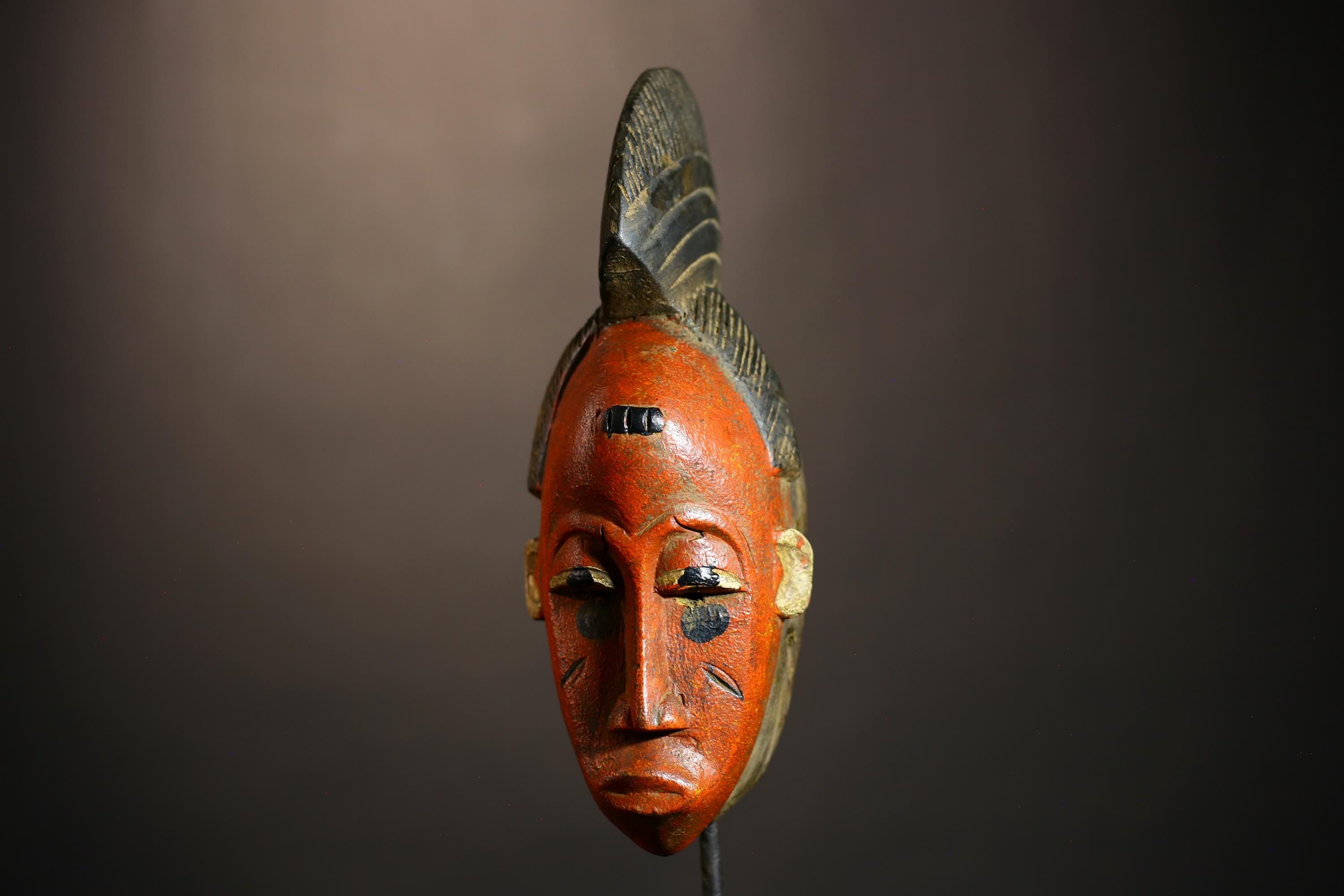 African Handmade Guro Mask | Unique Tribal Art | Decorative Wall Hanging for Authentic Home Decor | Cultural Gift Idea-G4941