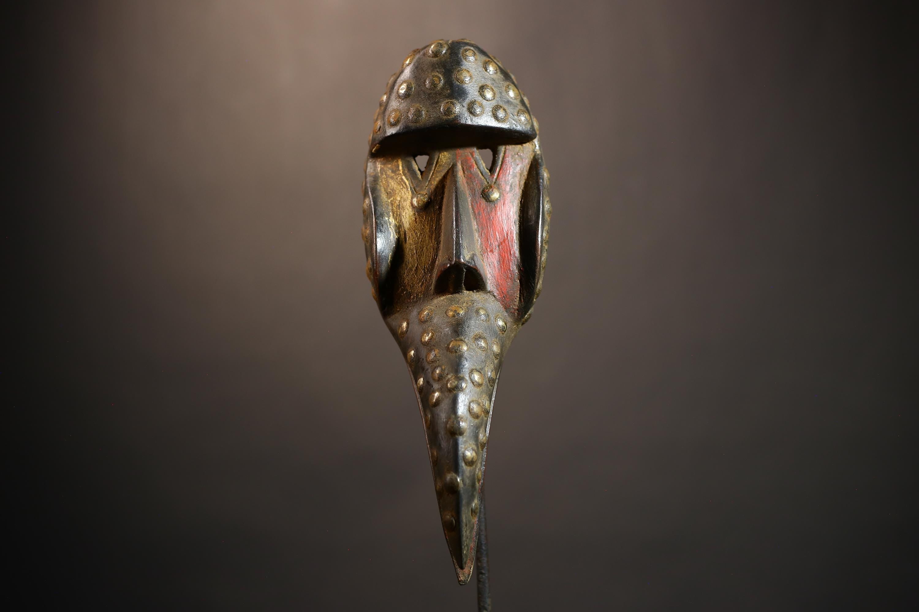Cubist Dan Bird Man Mask | Early 20th Century Wood Tribal Art | Unique Collectible | Authentic Africa Decor | Vintage Decorative Piece-G4961