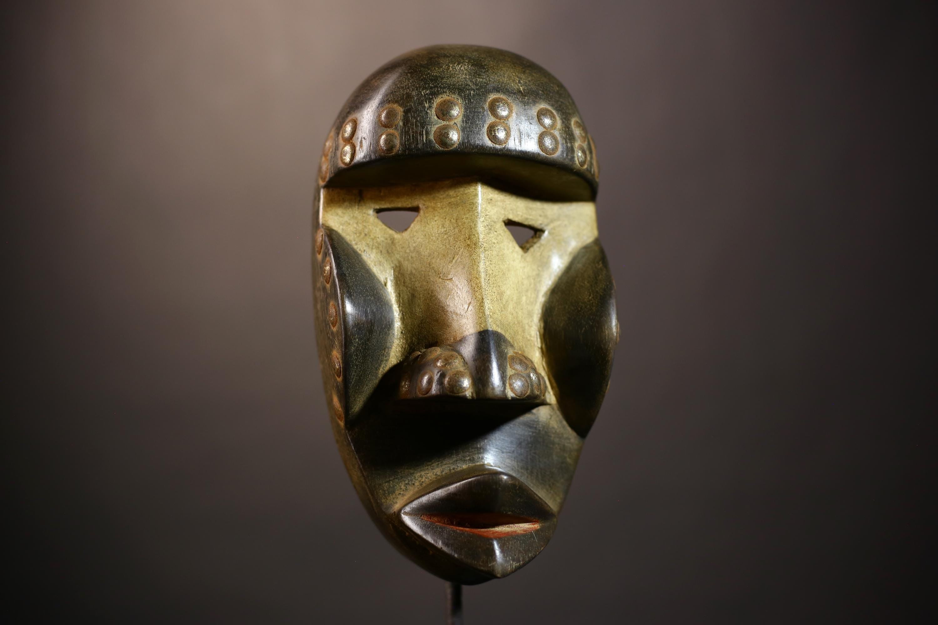 African Vintage Mask | Dan Tribal Art | Wooden Wall Decor | Ethnic Home | Handmade Art | Cultural Wall Mask | Rustic Tribal Decor-G5120