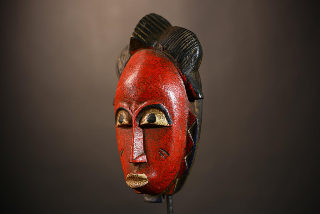 African Mask | Unique Hand-Carved Guro Mask | Africa Wall Hanging | Ethnic Decor | Cultural Art | Artisan Wall Art | Home Accent -G4966