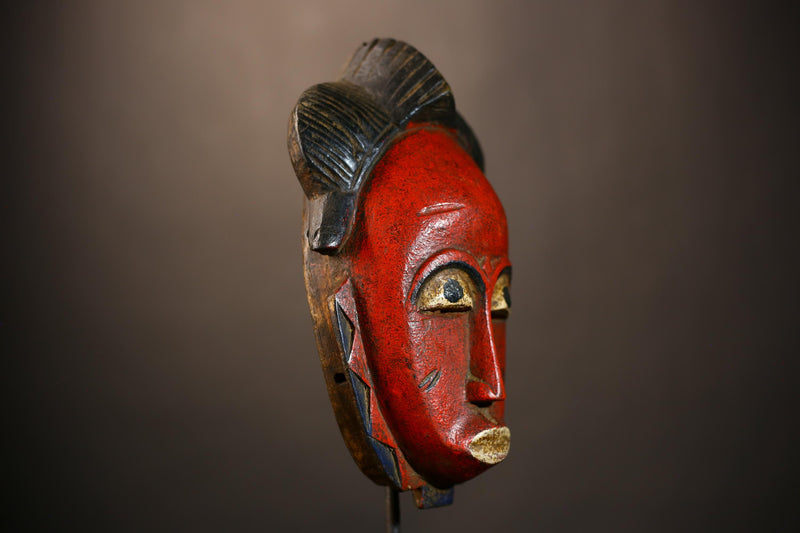 African Mask | Unique Hand-Carved Guro Mask | Africa Wall Hanging | Ethnic Decor | Cultural Art | Artisan Wall Art | Home Accent -G4966