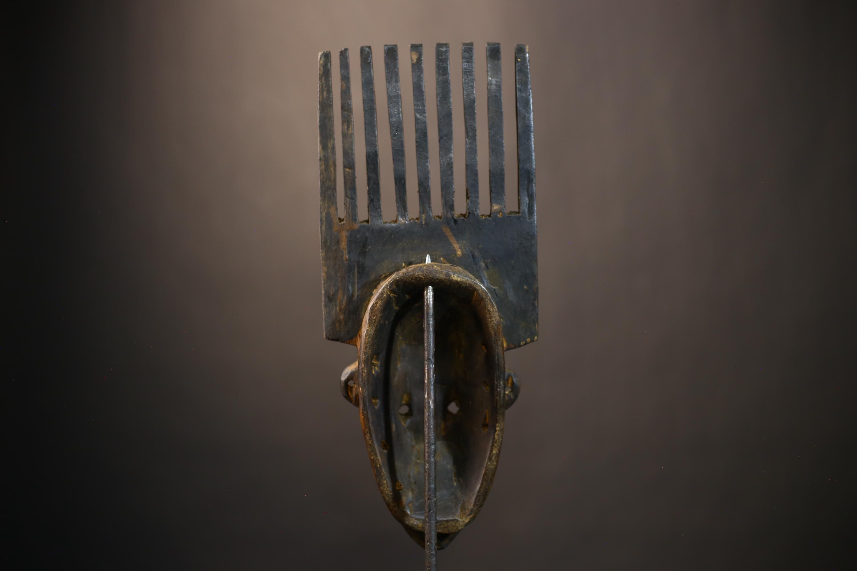 African Vintage Artisan Mask | Traditional Wall Art | Bambara Antique Decor | Unique Cultural Collector's Item-G4978