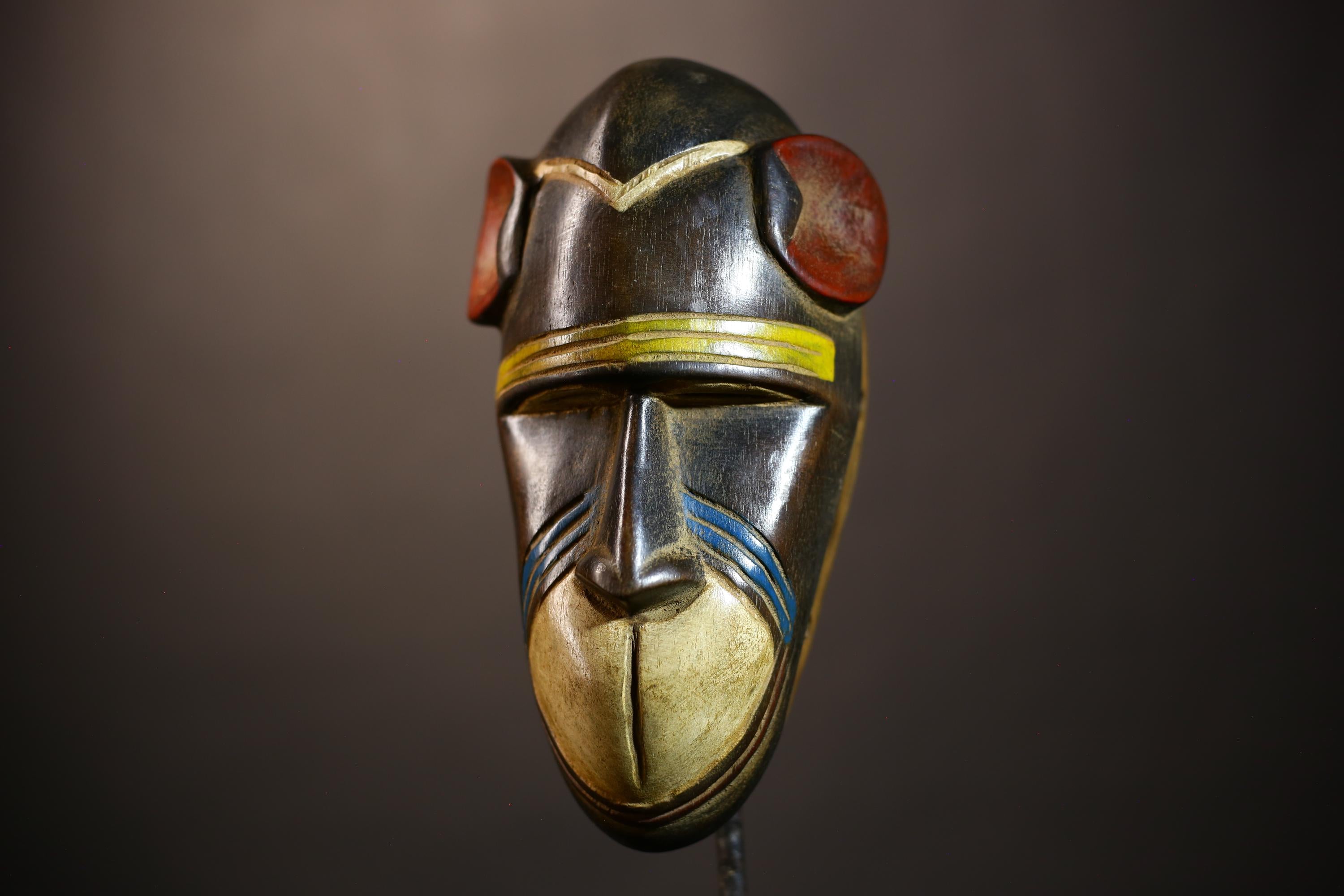 African Dogon Monkey Mask | Vintage Wood Art | Unique Wall Décor | Tribal Art | Handcrafted Mask Art | Home Decor Inspiration -G5122