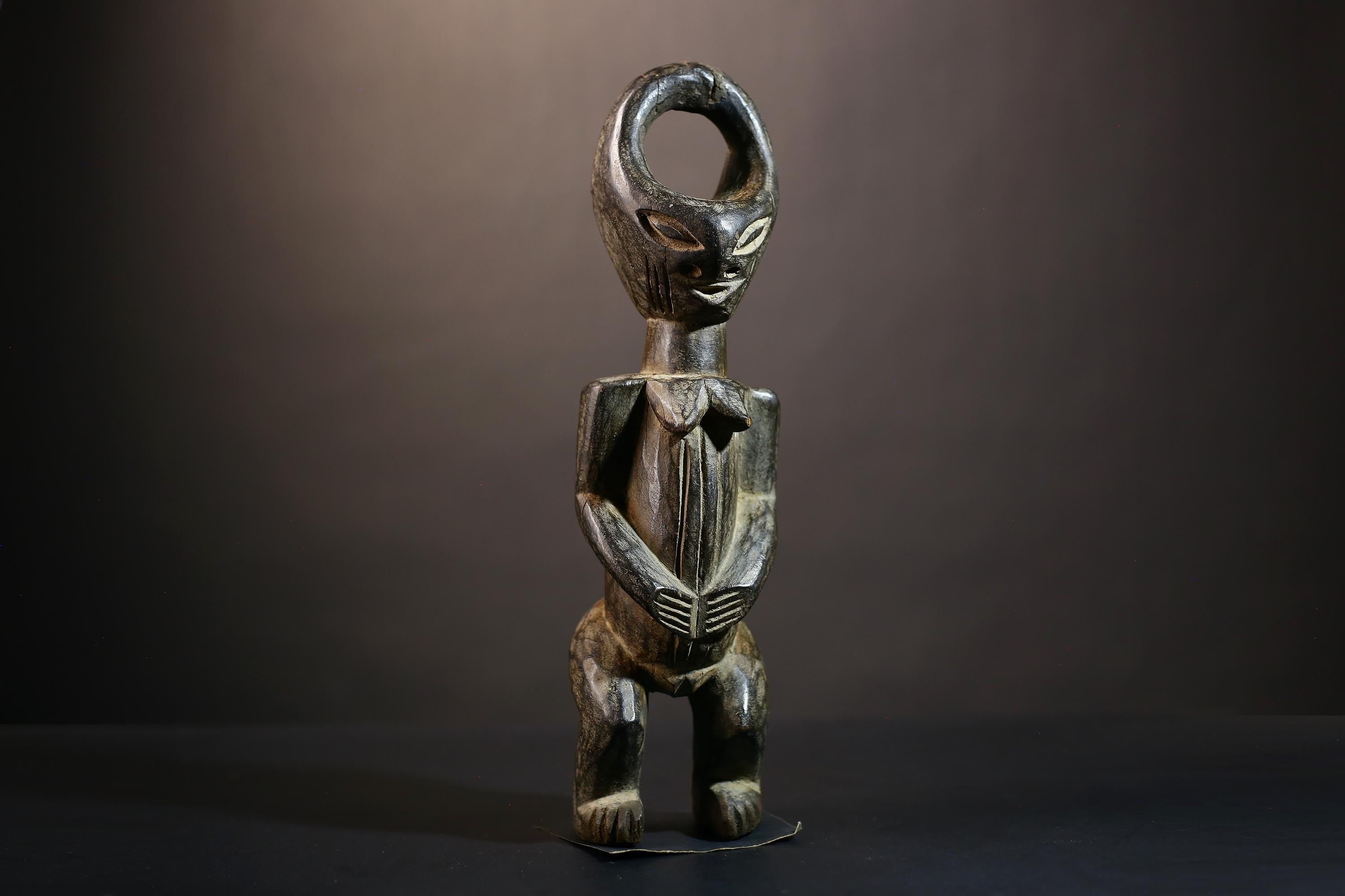 African Rare Handcrafted Eket Sculpture | Vintage Antique Tribal Art Figure | Unique Home Decor | Cultural Art Piece-G5009