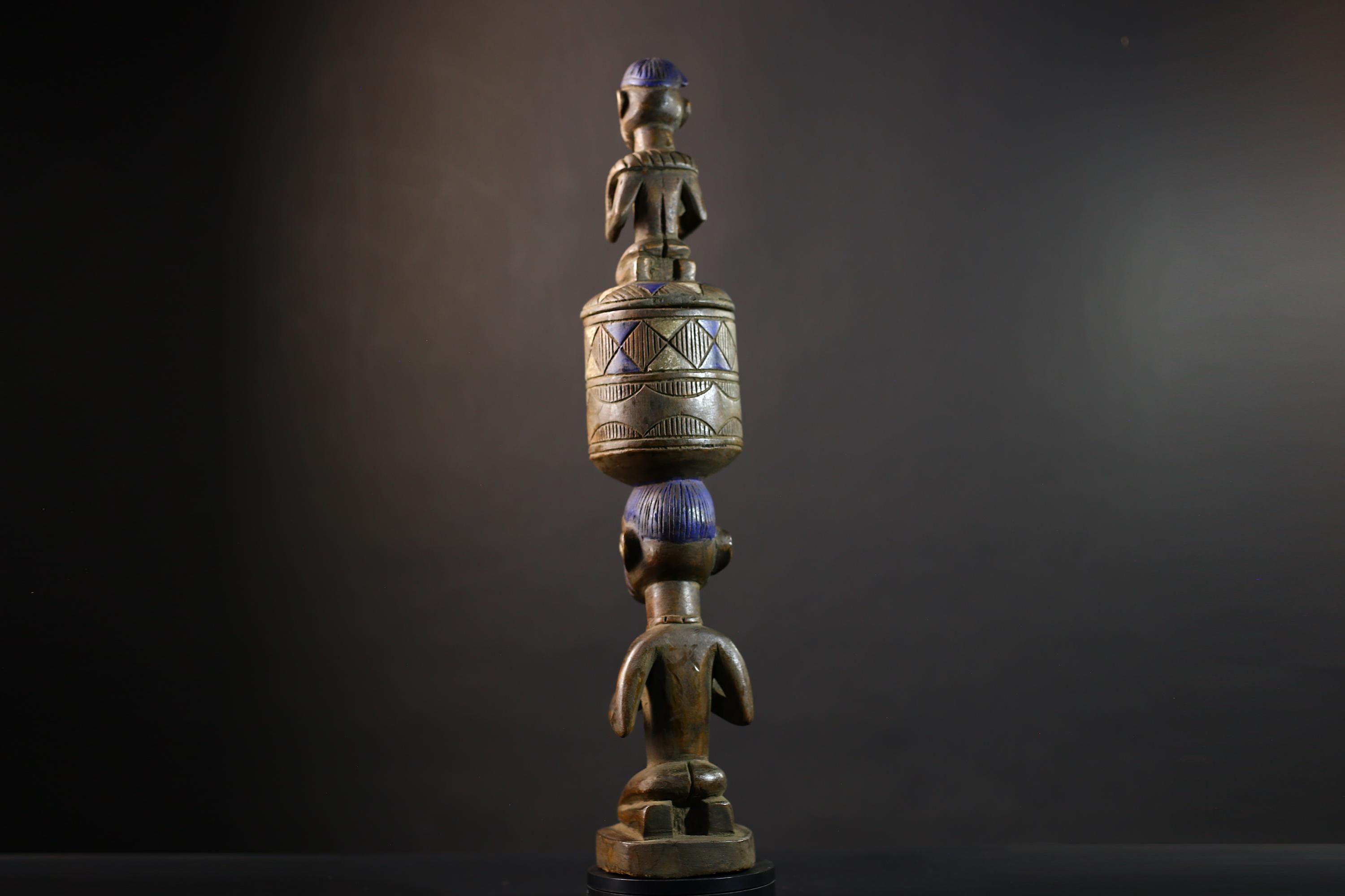 African Chockwe Vintage Figure | Collectible Art from Angola | DRC & Zambia | Ethnic Home Decor | Unique Cultural Heritage Piece-G5141