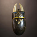 African Vintage Mask Guro Toma Brown Antique Tribal Ceremonial Wall Art-G5034