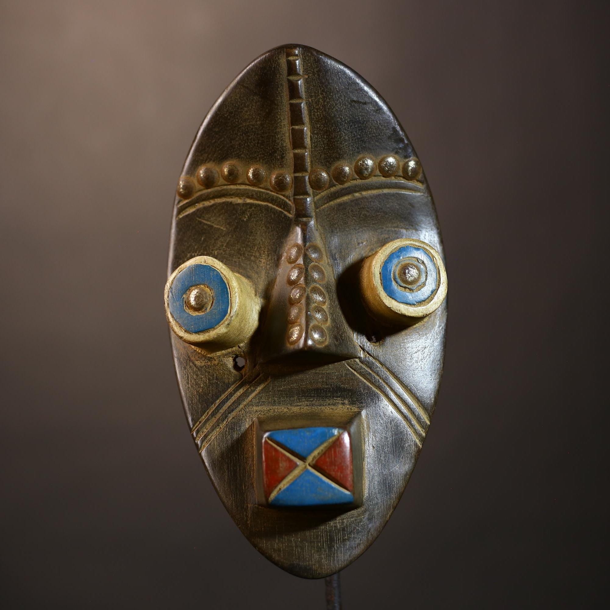 African | Handcrafted | Grebo Mask | Vintage Tribal Art | Wall Decor | Unique Statue | Ethnic Home Decor | Collectible Piece-G5060