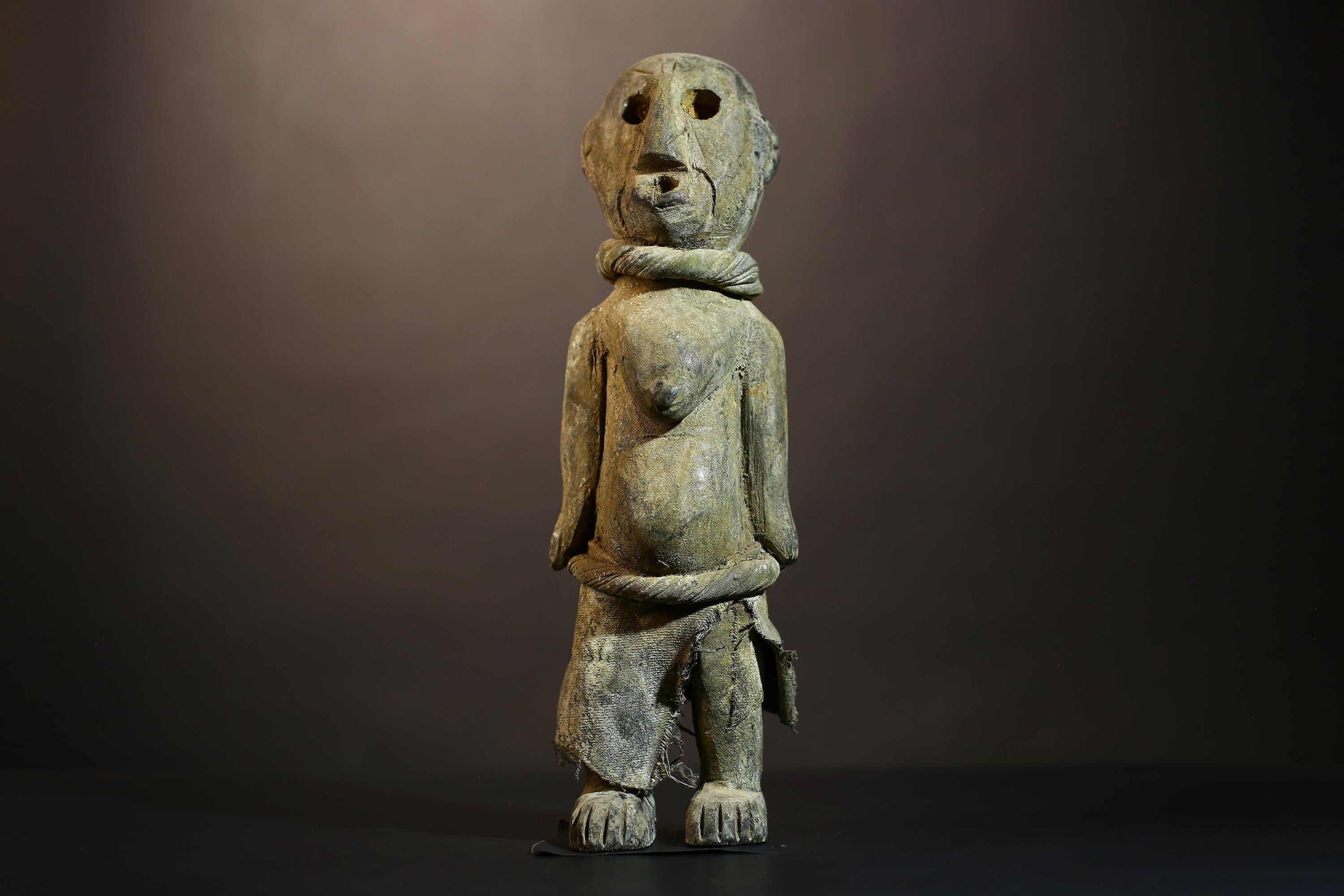 African Nkondi Nkisi Figure | Unique Kongo Voodoo Spirit Statue | Tribal Art Collectible | Ethnic Decor | Cultural Heritage -G5057