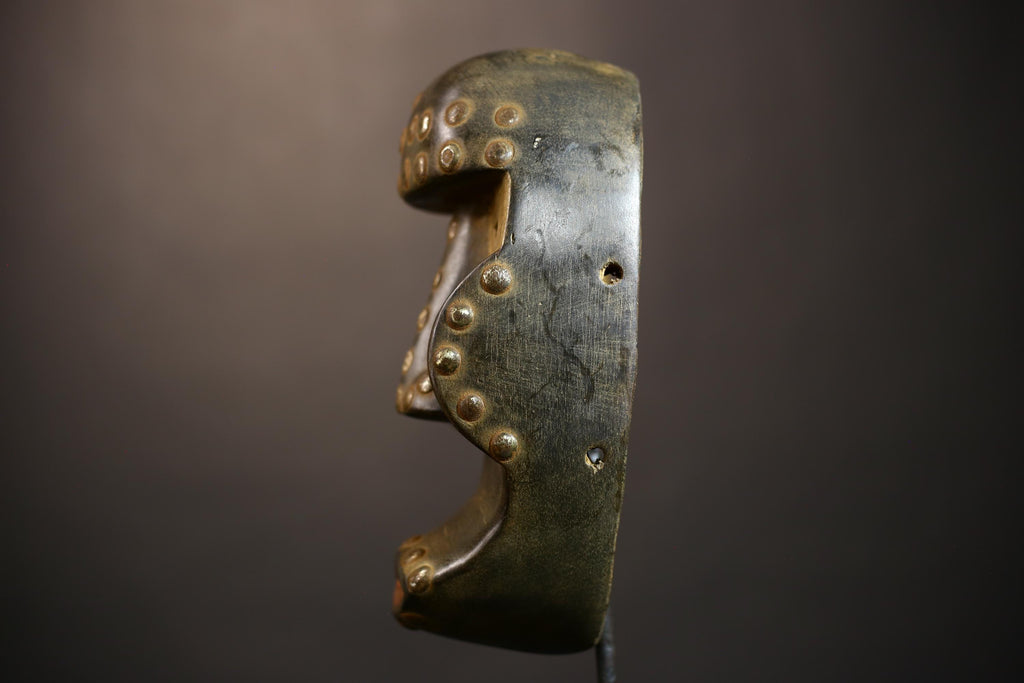 African Antique Dan Mask | Wood Carved Art | Rare Tribal Ritual Piece | Unique Home Decor | Ethnic Collectible | Cultural Artifact-G5061