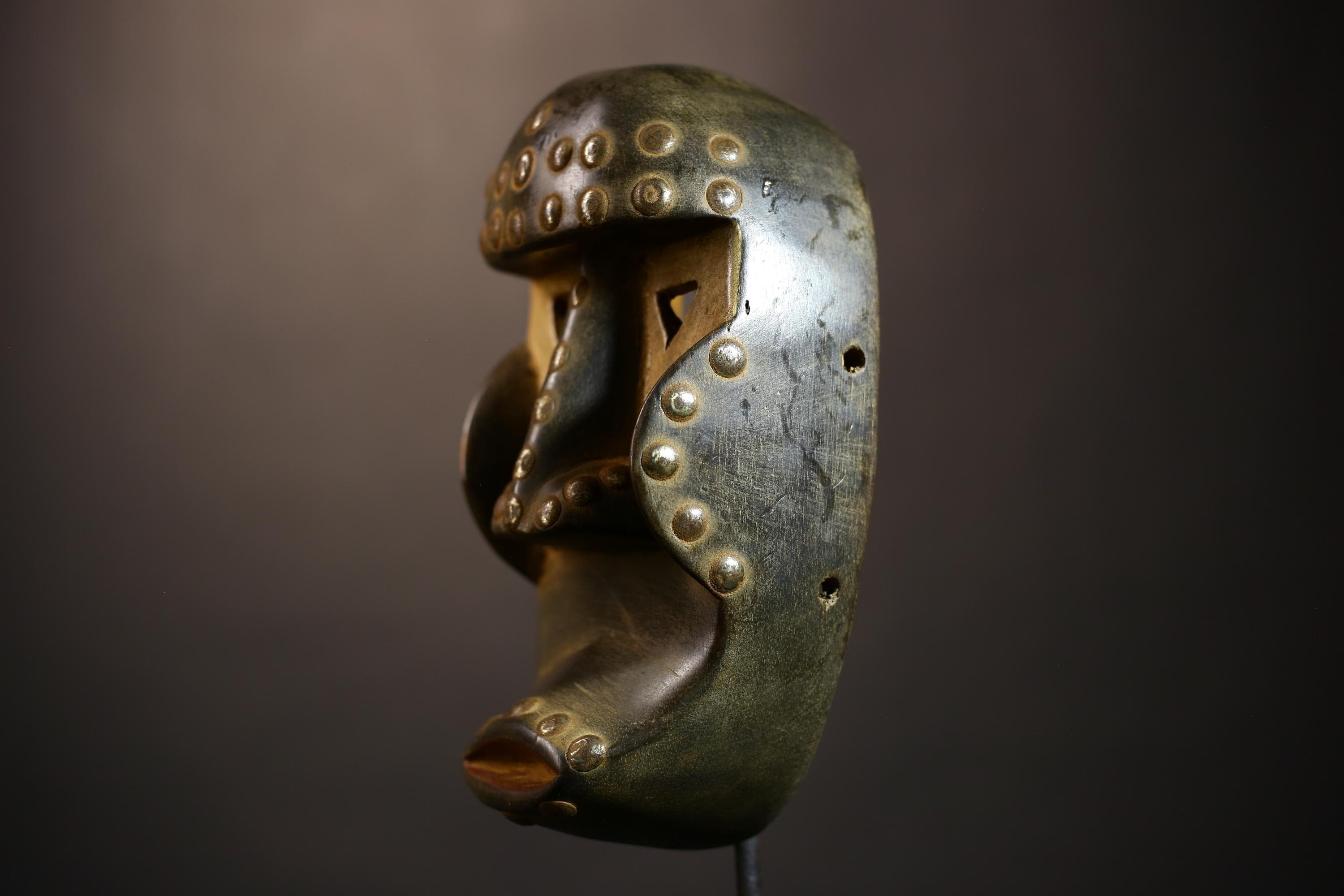 African Antique Dan Mask | Wood Carved Art | Rare Tribal Ritual Piece | Unique Home Decor | Ethnic Collectible | Cultural Artifact-G5061