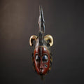 African | Baule Mask | Hand Carved | Face Wall Art | Tribal Decor | Wood Sculpture | Ethnic Home Accent | Unique Handmade Gift-G5163