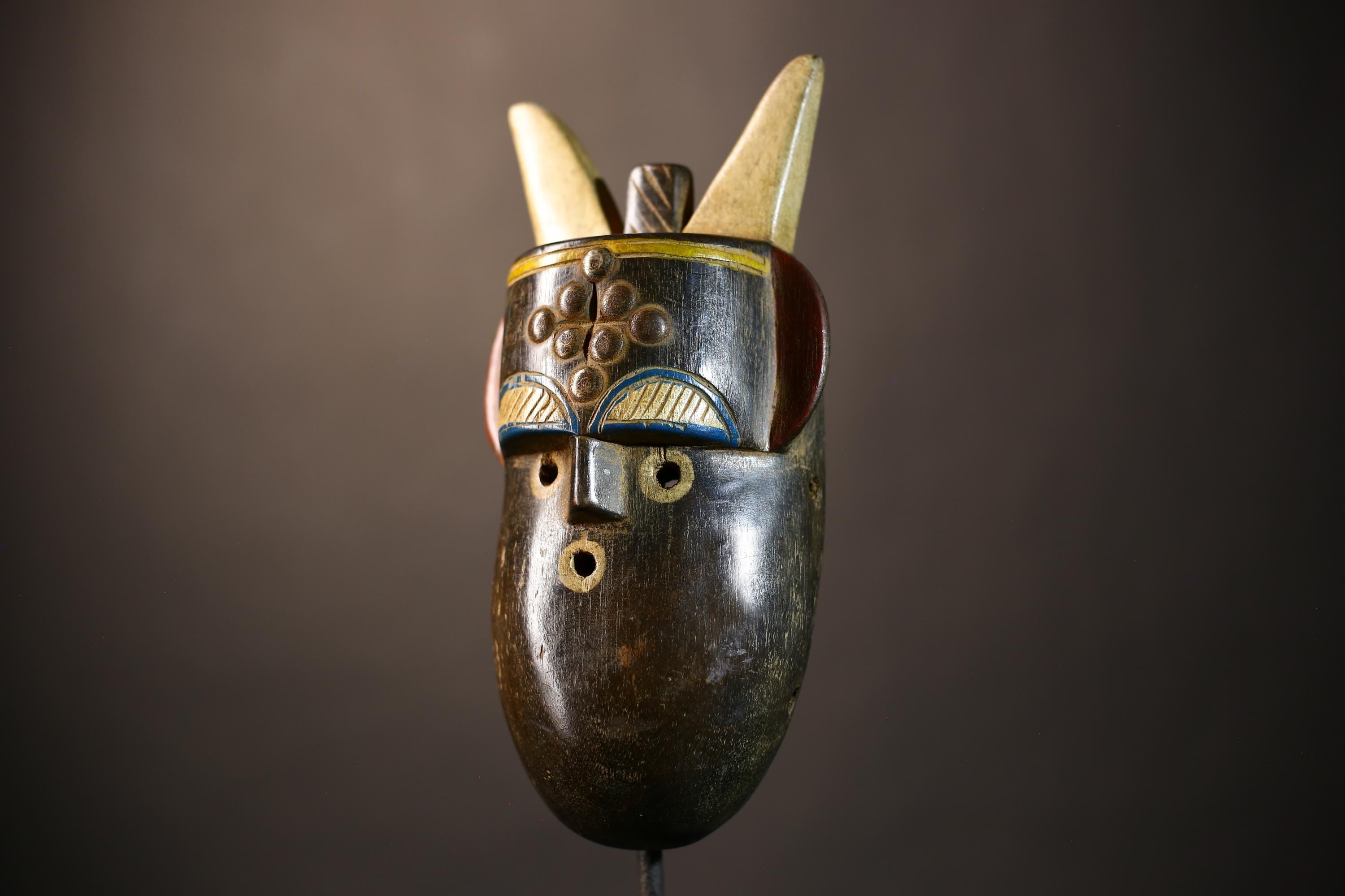 African Vintage Baule Mask | Hand-Carved TOMA TOMA Tribe Art | Unique Wall Decor | Exquisite Cultural Decor Piece-G5101