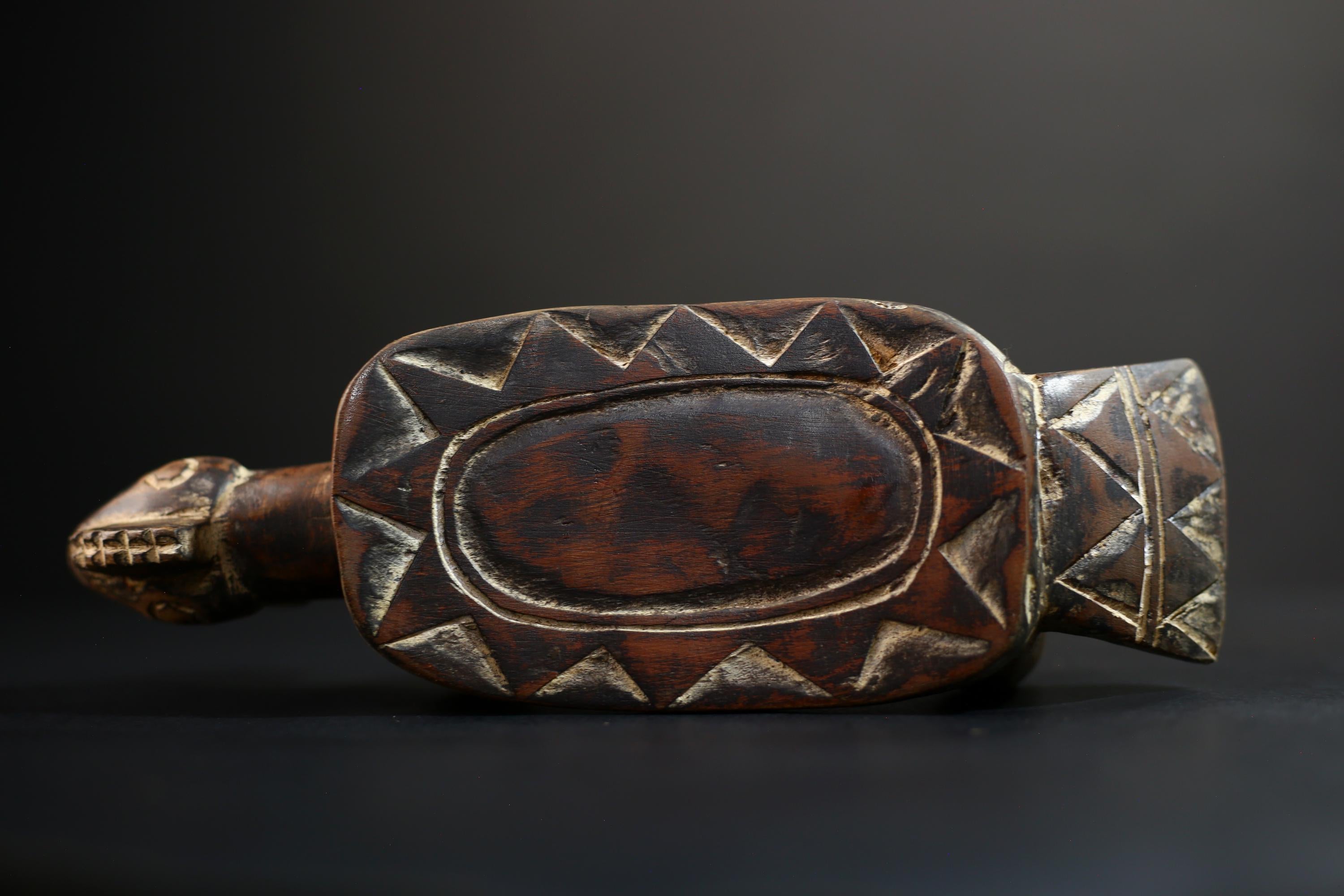 African Crafted Stool | Wooden Tribal Seat | Authentic Ethnic Home Decor | Unique Rustic Accent | Handcrafted Furniture Piece -G5172