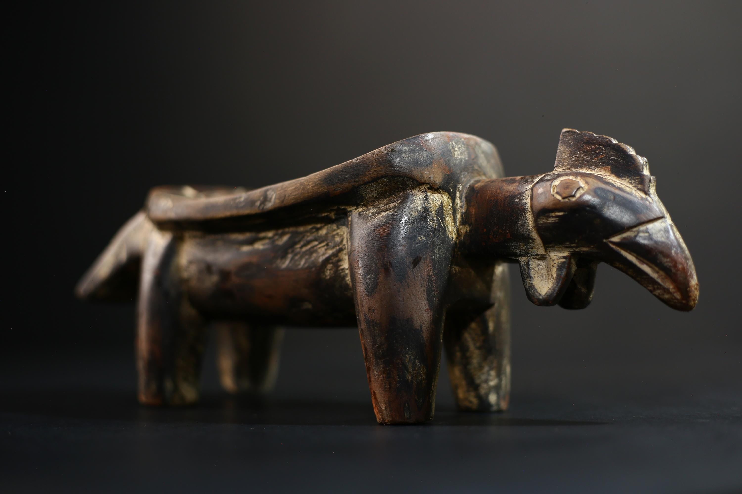 African Crafted Stool | Wooden Tribal Seat | Authentic Ethnic Home Decor | Unique Rustic Accent | Handcrafted Furniture Piece -G5172