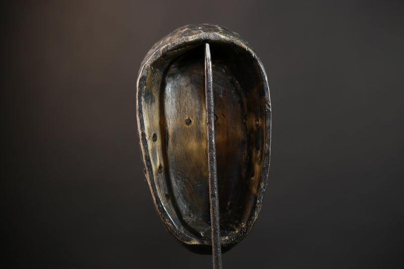 African Vintage Mask | Dan Antique Wood Wall Decor | Kran Collector's Piece | Unique Ethnic Art | Cultural Home Accent -G5168