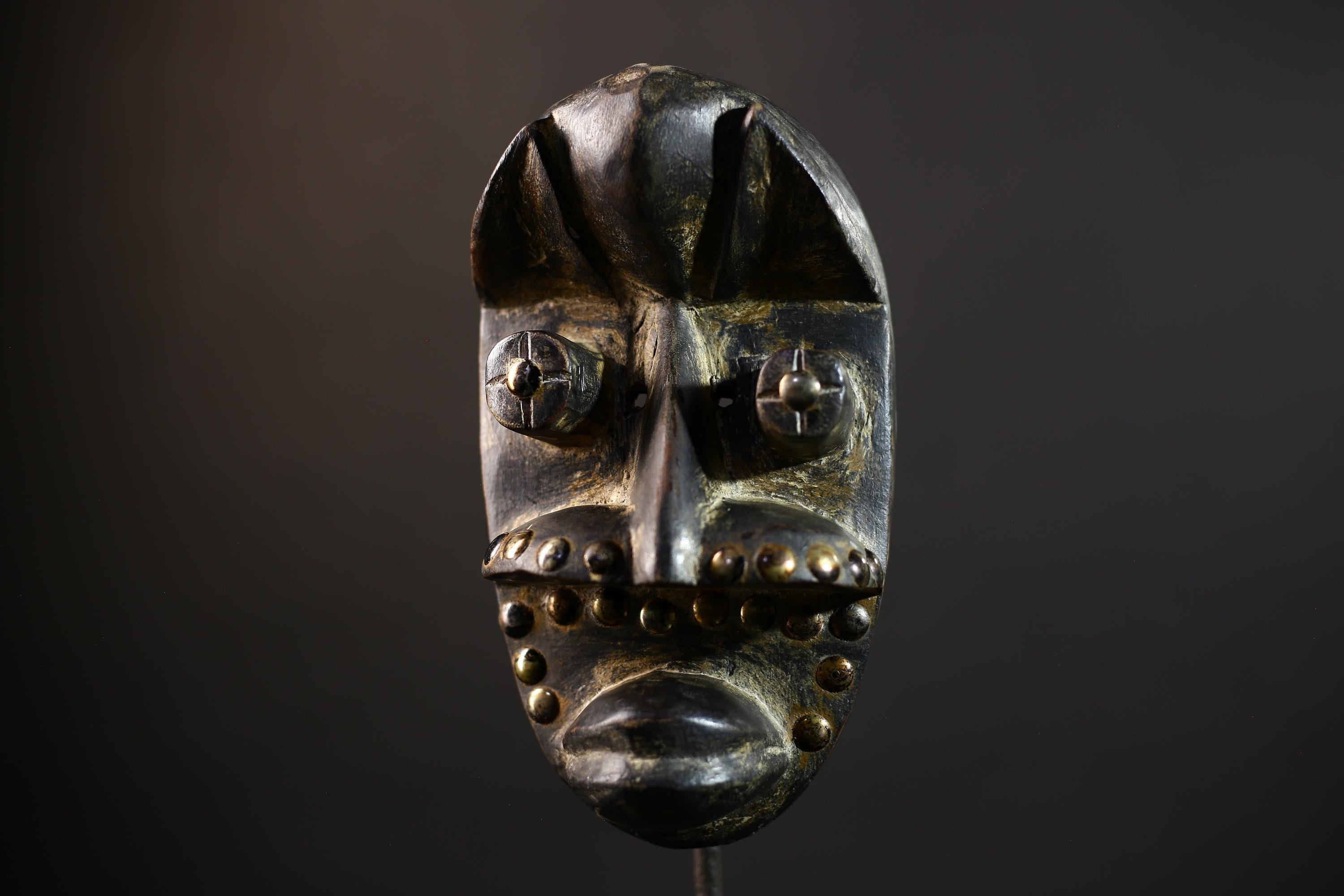 African Vintage Mask | Dan Antique Wood Wall Decor | Kran Collector's Piece | Unique Ethnic Art | Cultural Home Accent -G5168