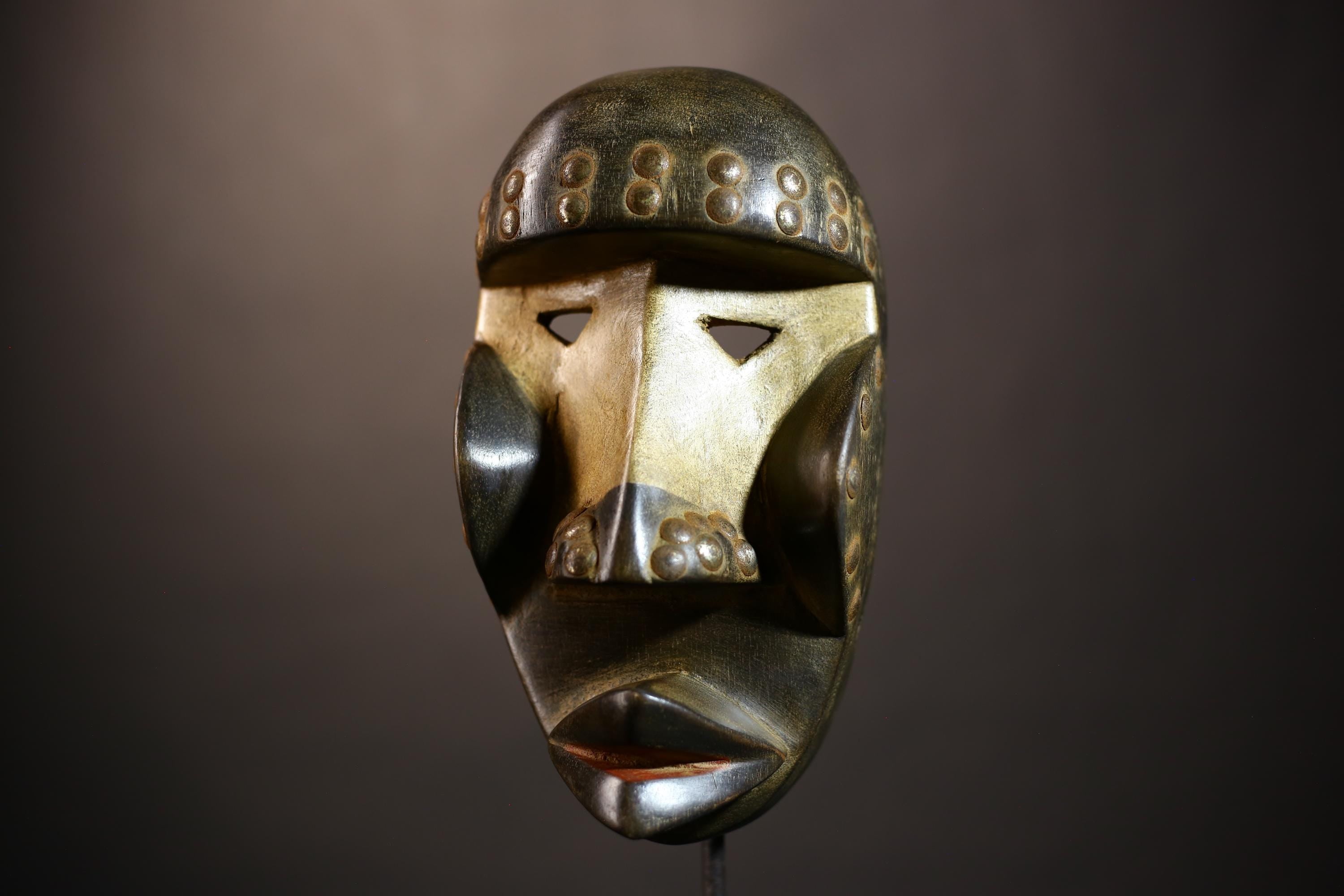 African Vintage Mask | Dan Tribal Art | Wooden Wall Decor | Ethnic Home | Handmade Art | Cultural Wall Mask | Rustic Tribal Decor-G5120
