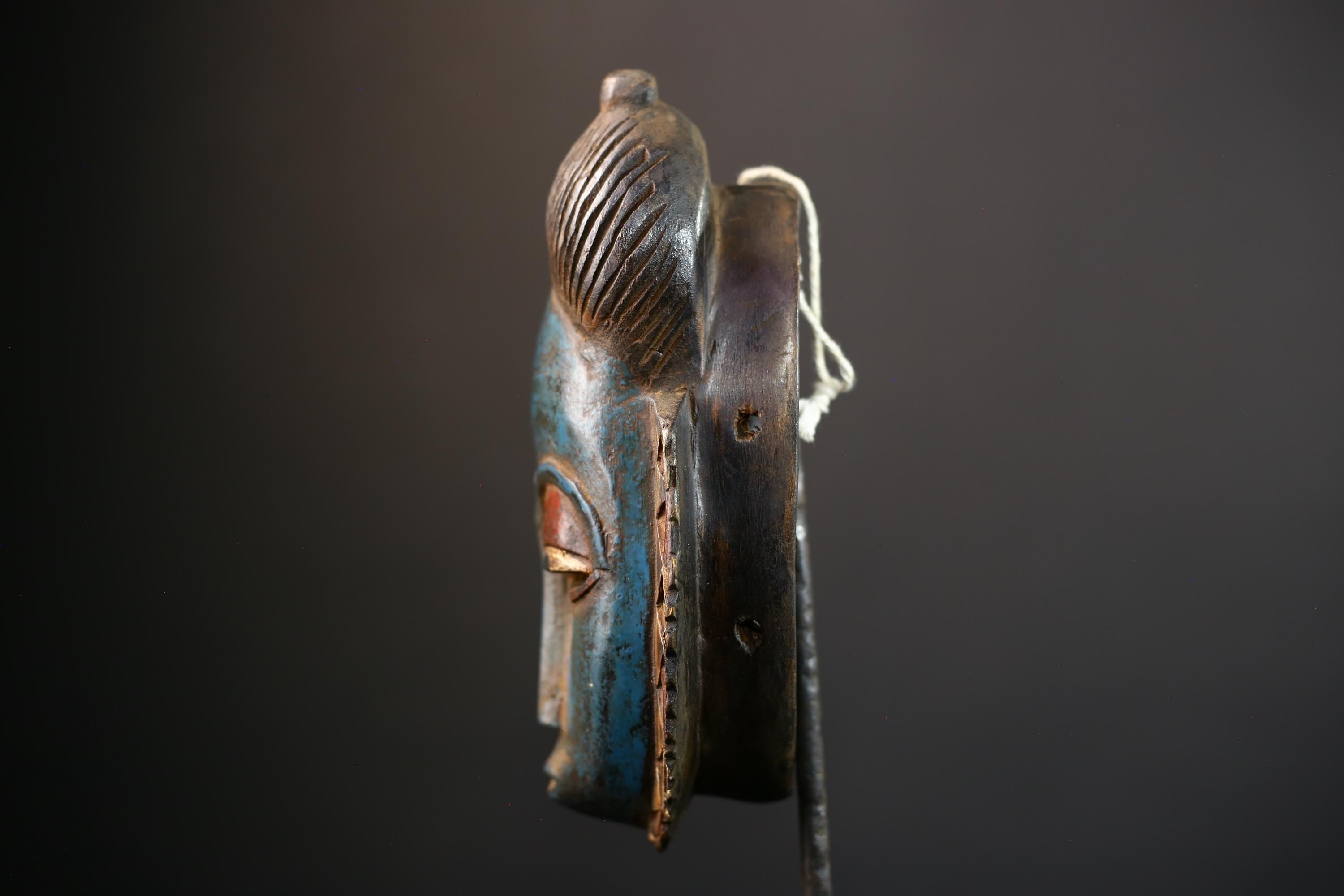 African Mask | Collectible Hand Carved | Guro Baule Wall Hanging | Unique Art Piece | Home Decor | Ethnic Wall Art | Gift Idea-G5187
