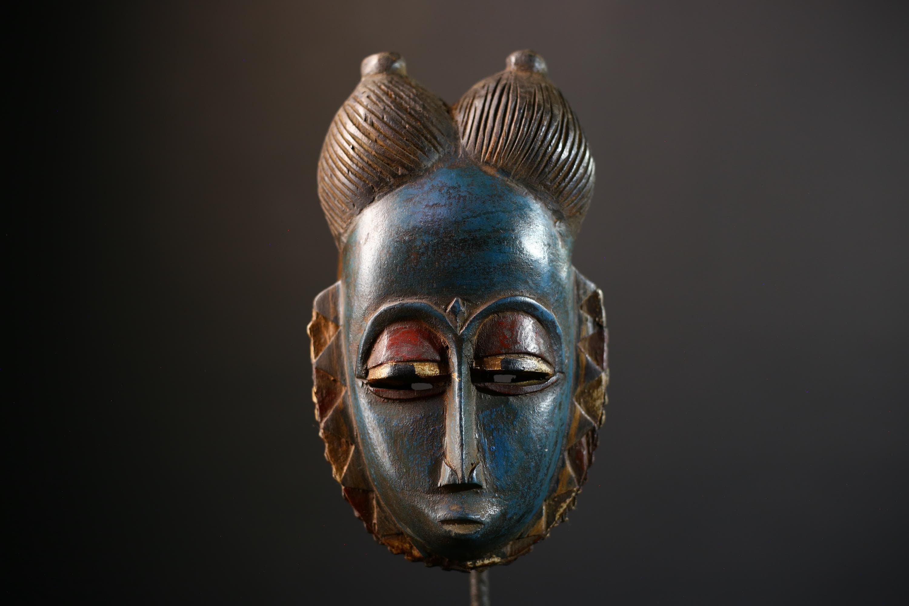 African Mask | Collectible Hand Carved | Guro Baule Wall Hanging | Unique Art Piece | Home Decor | Ethnic Wall Art | Gift Idea-G5187