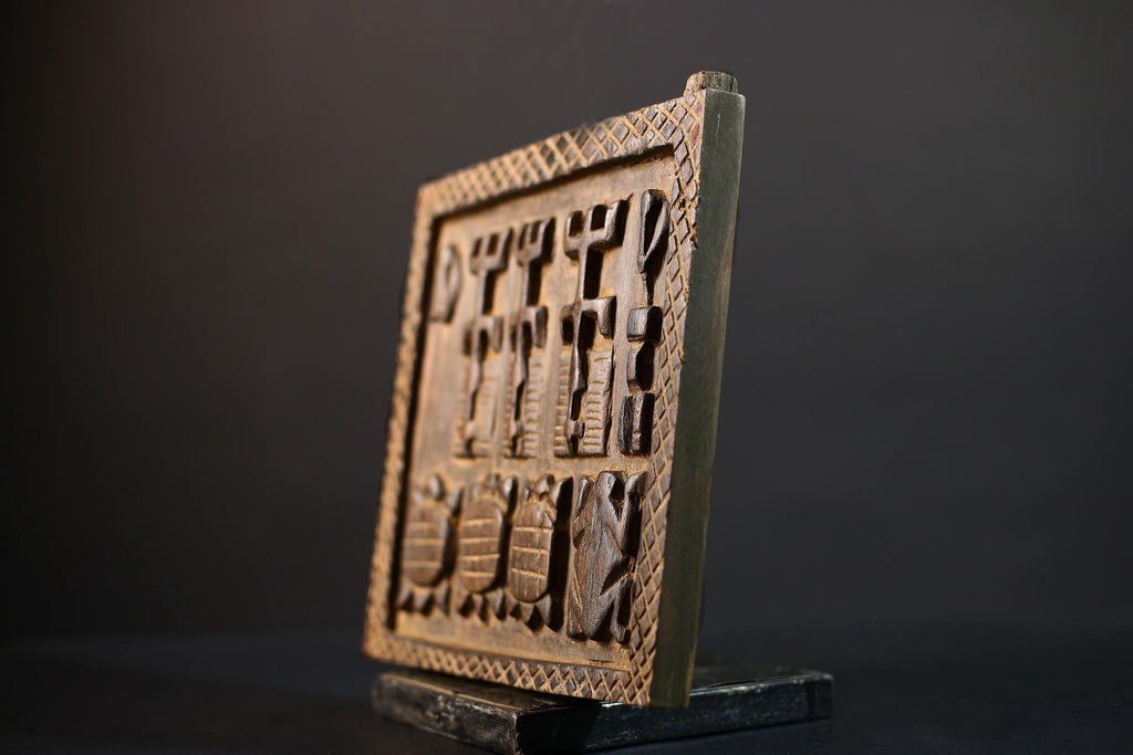 African Granary Door | Exquisite Wooden Wall Art | Tribal Home Decor | Unique Gift for Nature Lovers-G5199