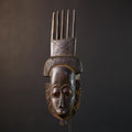 African Tribal Mask | Brown Guro Wall Hanging | Artisan Decor | Unique Handmade Craft-G5222