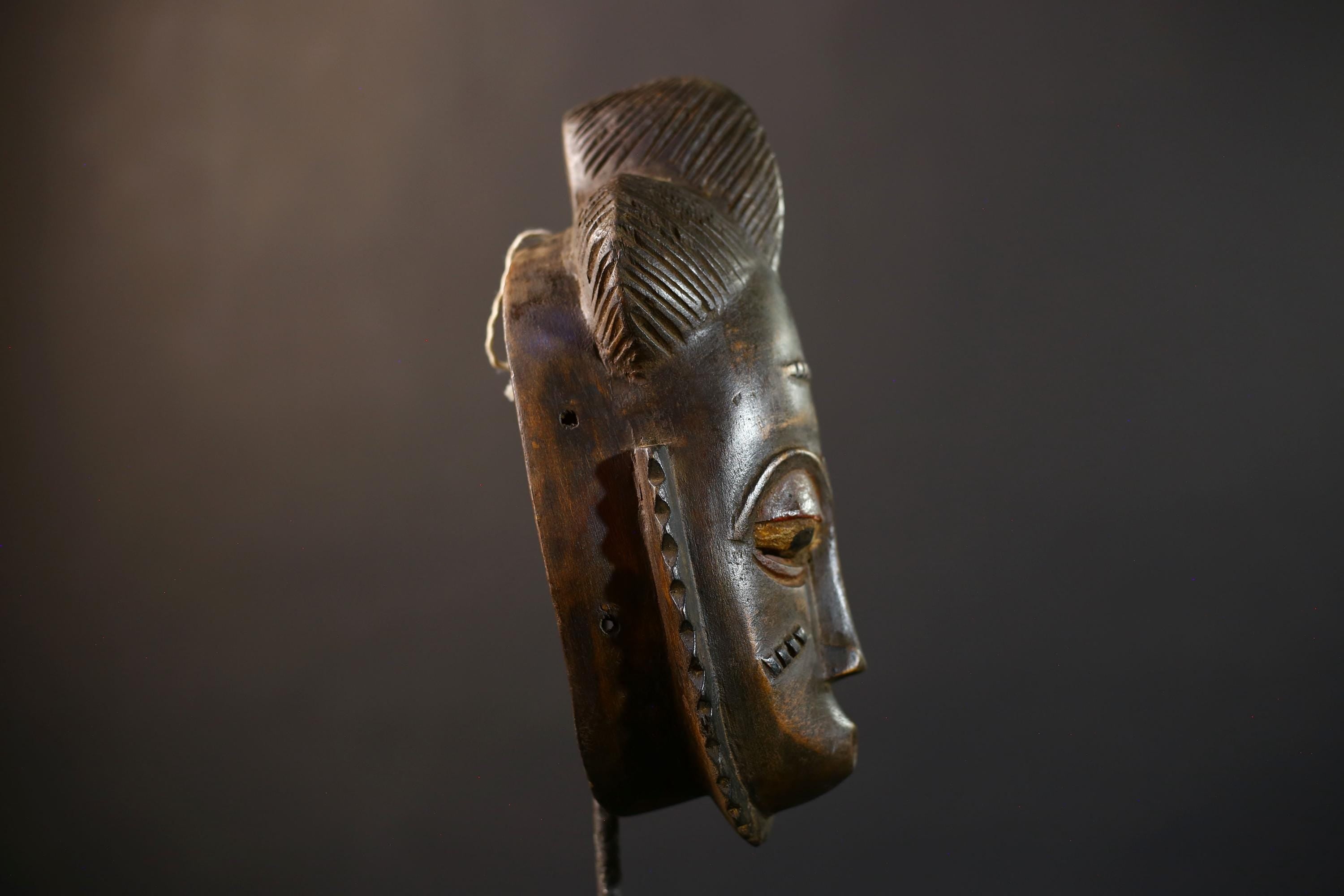 African Guro Mask | Authentic Handcrafted | Wooden Tribal Decor | Unique Home Accent | Cultural Art Piece-G5215