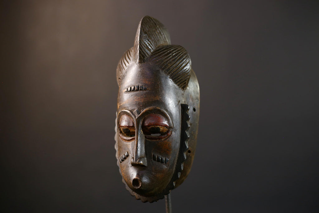 African Guro Mask | Authentic Handcrafted | Wooden Tribal Decor | Unique Home Accent | Cultural Art Piece-G5215