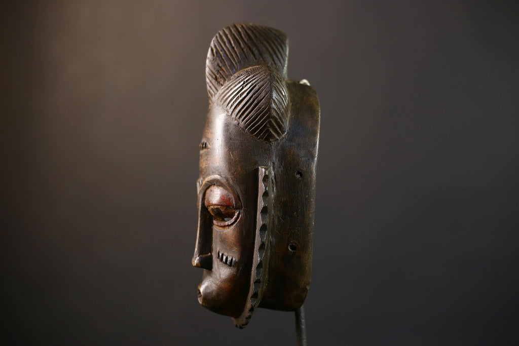 African Guro Mask | Authentic Handcrafted | Wooden Tribal Decor | Unique Home Accent | Cultural Art Piece-G5215