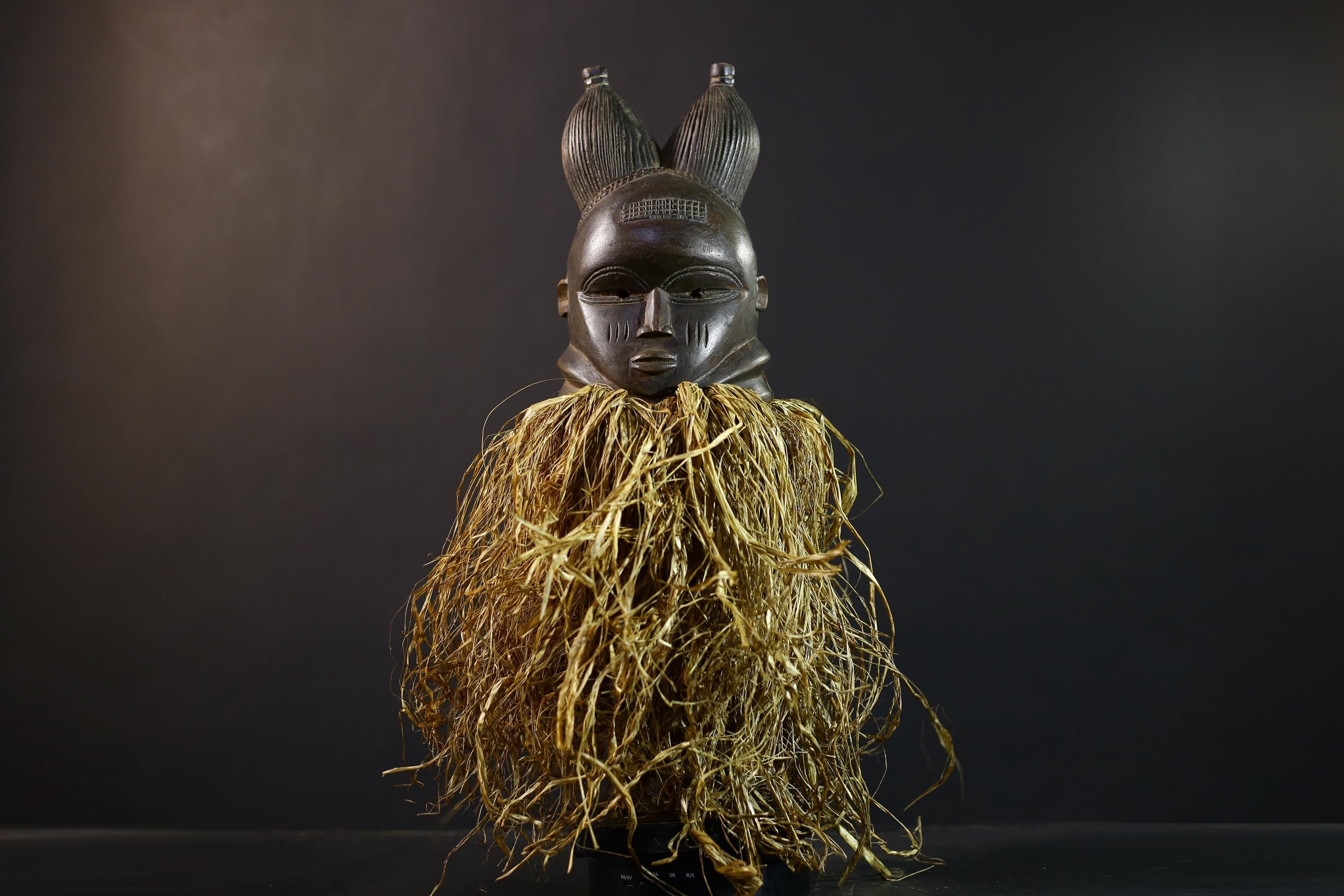 African Mende Mask | Colorful Tribal Decor | Unique Home Accent | Ethnic Art | Vibrant Wall Sculpture | Artisan Craft-G5230