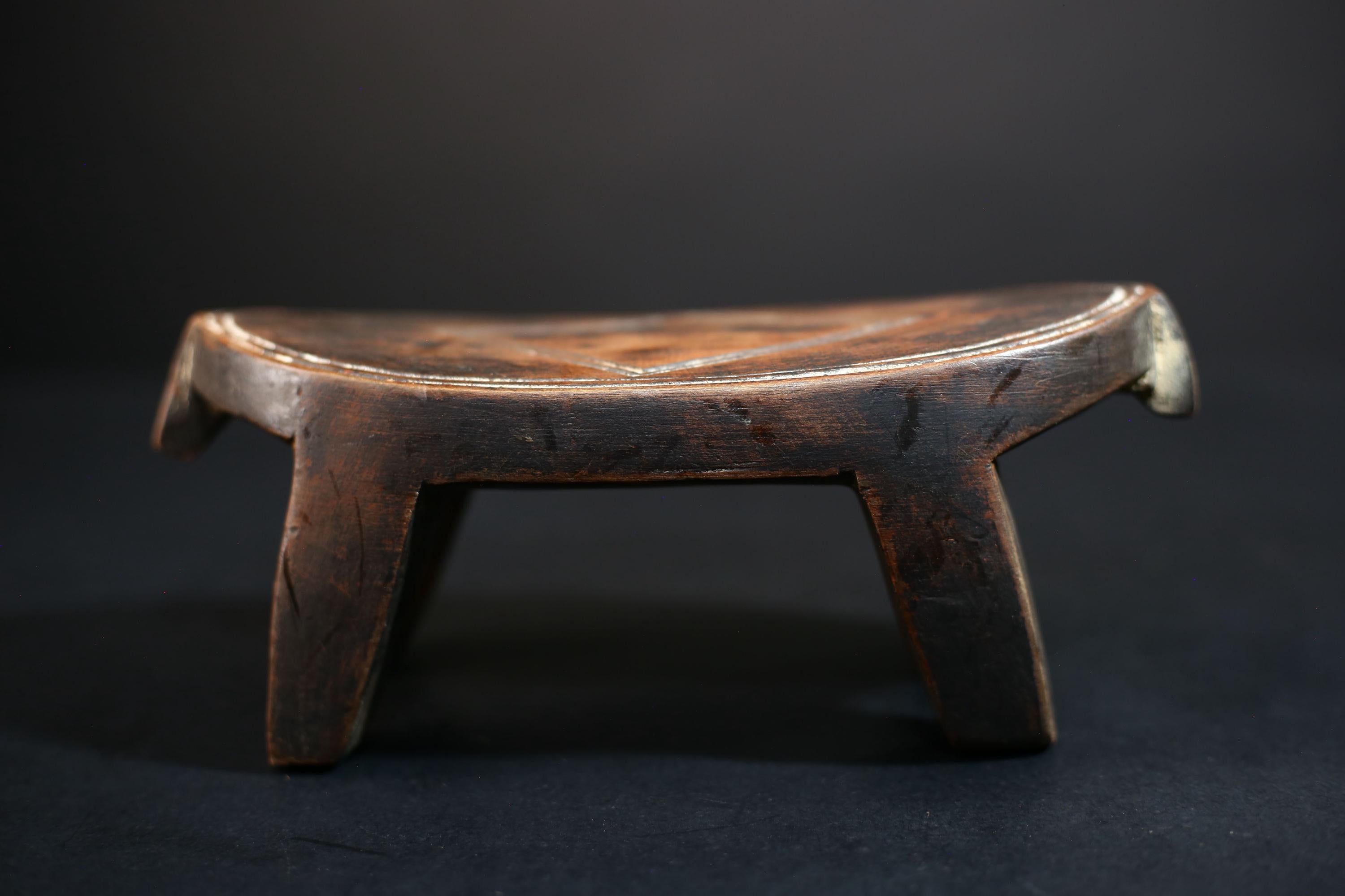 African Crafted Stool | Unique Ethnic Wooden Seat | Tribal Art | Home Decor Accent | Handcrafted Furniture | Cultural Heritage-G5226