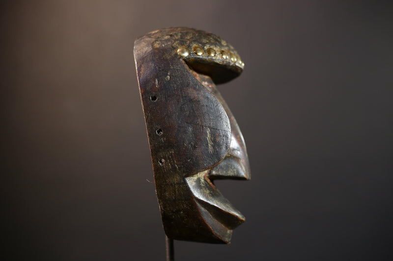 African Vintage Wood Mask | Dan Kran Tribal Art | Liberia Collectible | Wall Decor | Unique Home Accent | Cultural Heritage -G5238