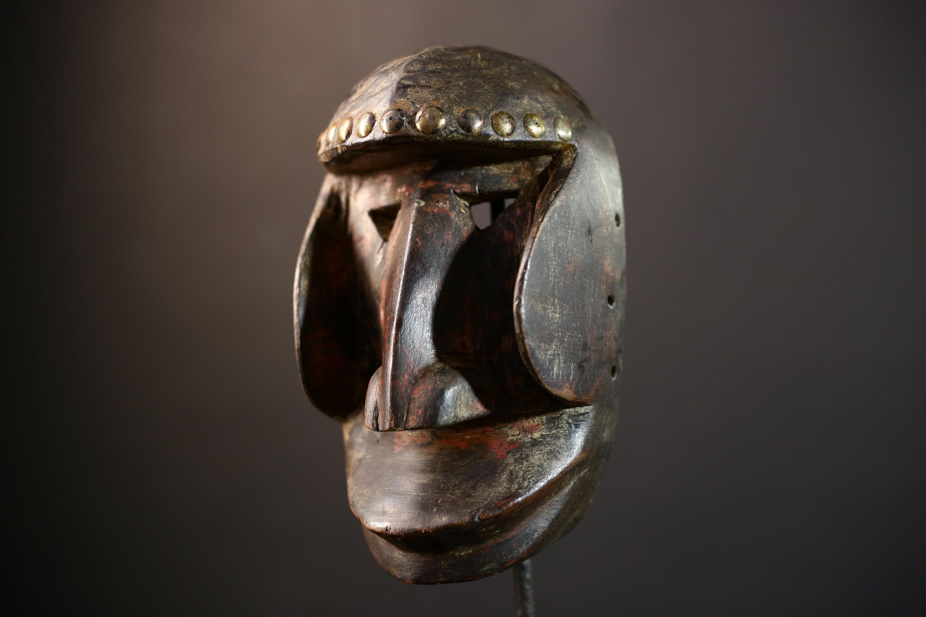 African Vintage Wood Mask | Dan Kran Tribal Art | Liberia Collectible | Wall Decor | Unique Home Accent | Cultural Heritage -G5238
