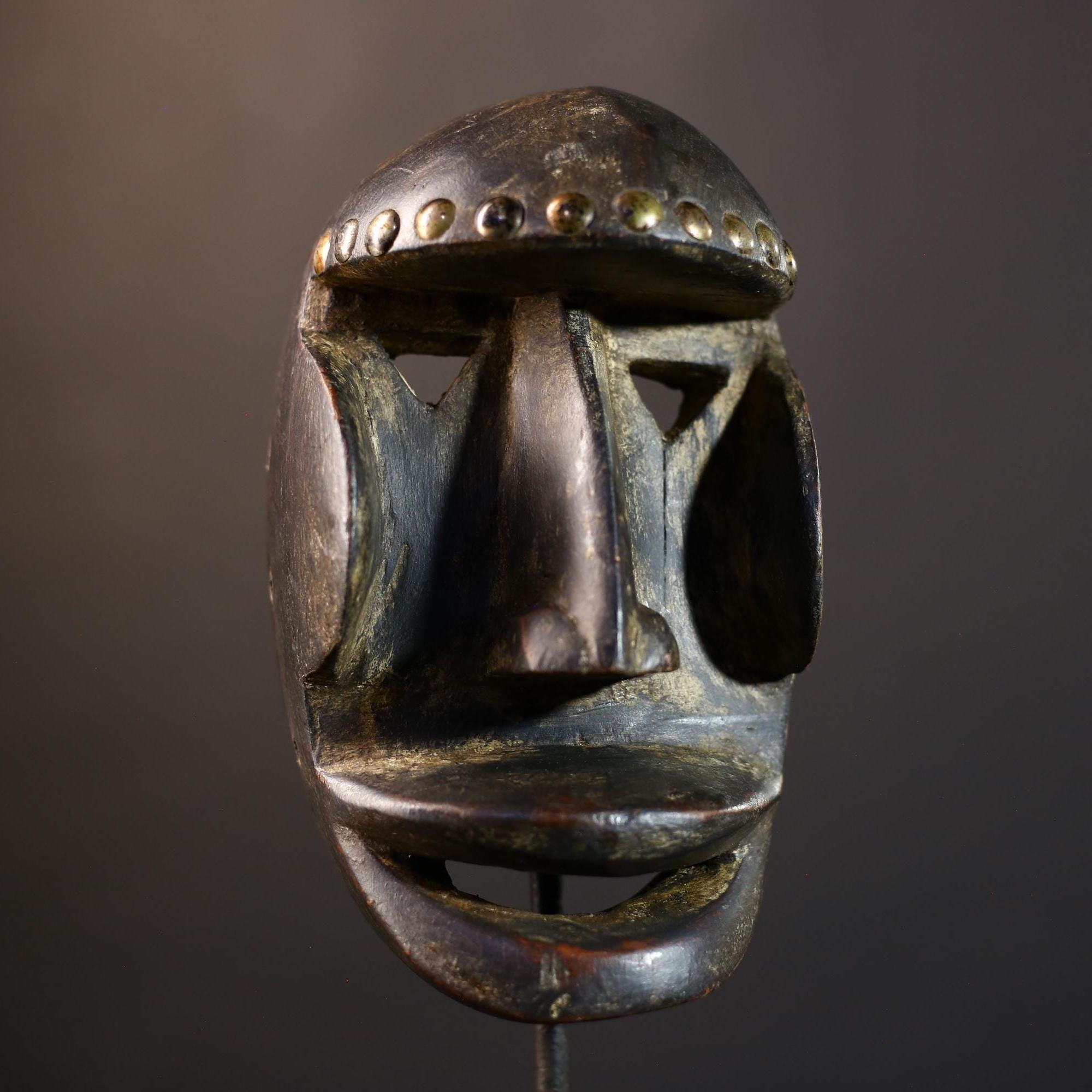 African Vintage Wood Mask | Dan Kran Tribal Art | Liberia Collectible | Wall Decor | Unique Home Accent | Cultural Heritage -G5238