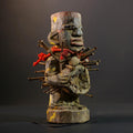 African Kongo Nkisi Nkonde | Nail Fetish Figurine | Hand-Carved Wood Art | Tribal Spiritual Decor | Collectible Sculpture-G5274