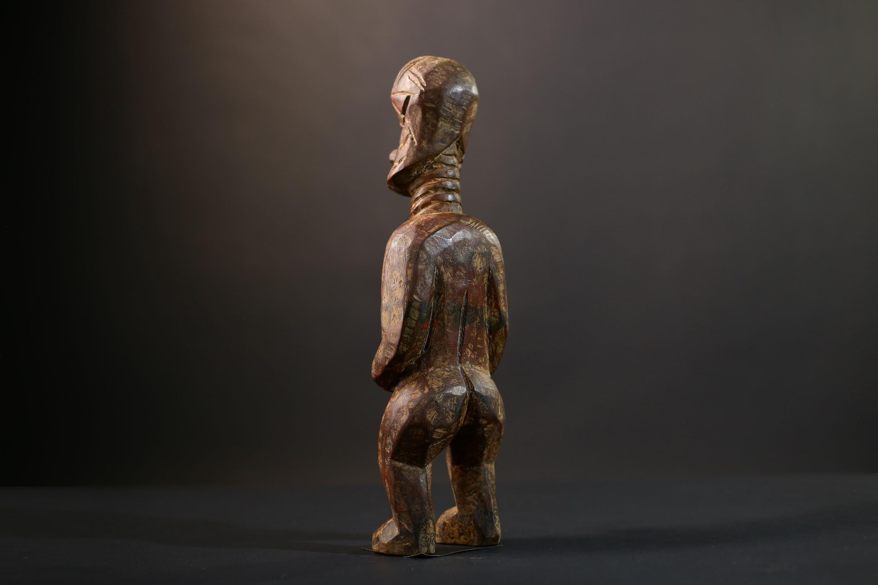 African Dogon Ancestor Sculpture | Hand-Carved Wood Figurine | Vintage Tribal Art | Ethnic Tabletop Decor-G5272