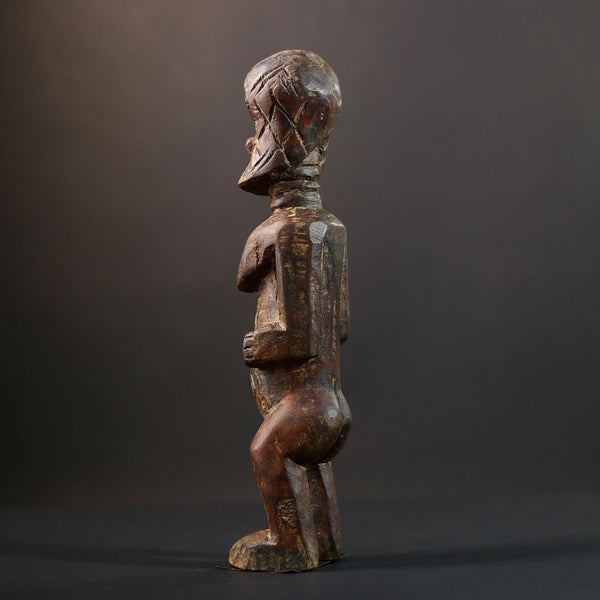African Dogon Ancestor Sculpture | Hand-Carved Wood Figurine | Vintage Tribal Art | Ethnic Tabletop Decor-G5271