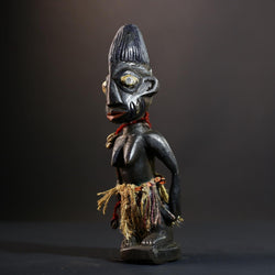 African Suku Congo Fertility Statue, Hand-Carved Female Ancestral Figure, African Wood Sculpture Décor-G5288