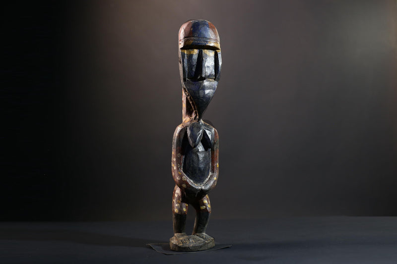 Nkisi Nkondi Power Figure | Kongo Nail Fetish Sculpture | African Voodoo Tribal Art-G5283