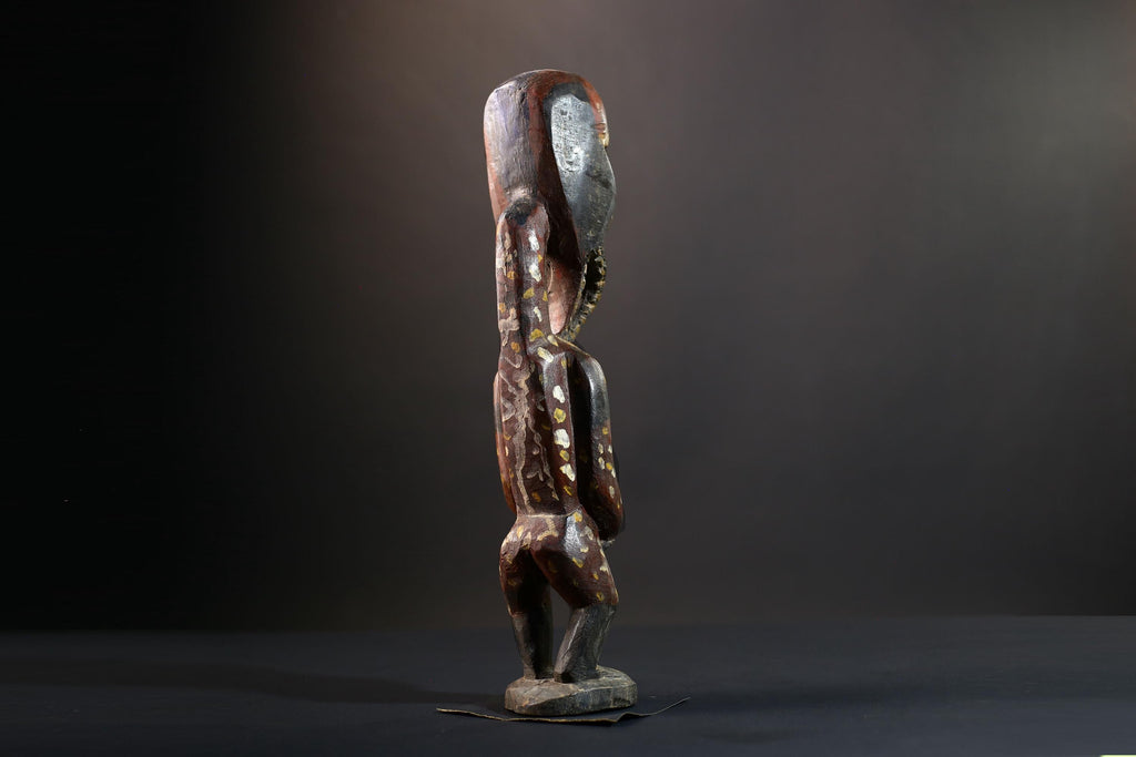 Nkisi Nkondi Power Figure | Kongo Nail Fetish Sculpture | African Voodoo Tribal Art-G5283