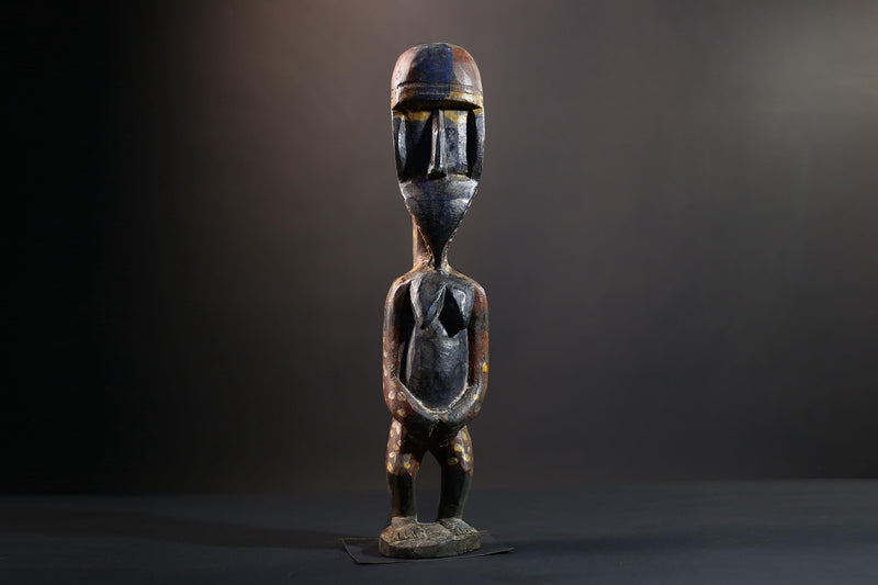 Nkisi Nkondi Power Figure | Kongo Nail Fetish Sculpture | African Voodoo Tribal Art-G5283