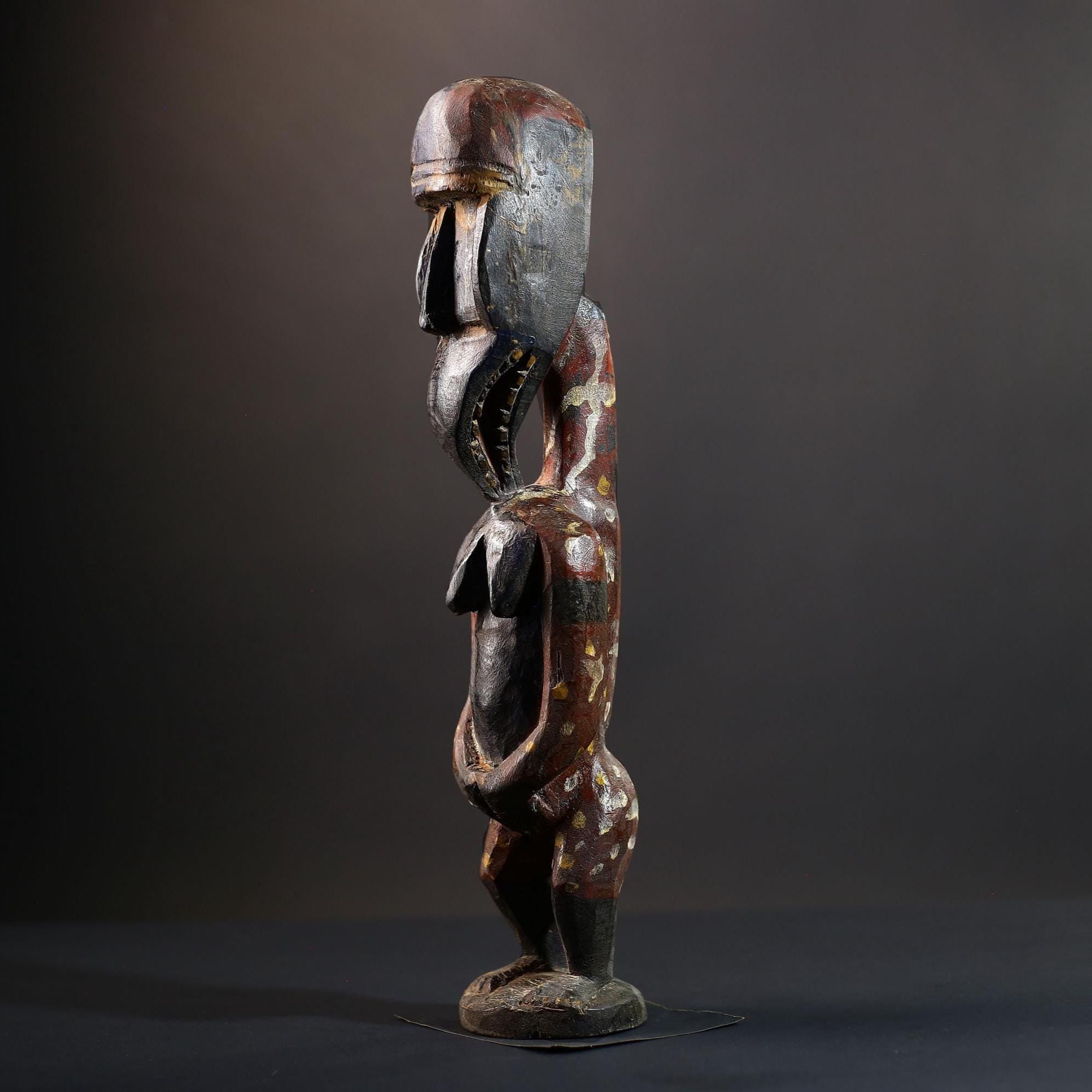 Nkisi Nkondi Power Figure | Kongo Nail Fetish Sculpture | African Voodoo Tribal Art-G5283
