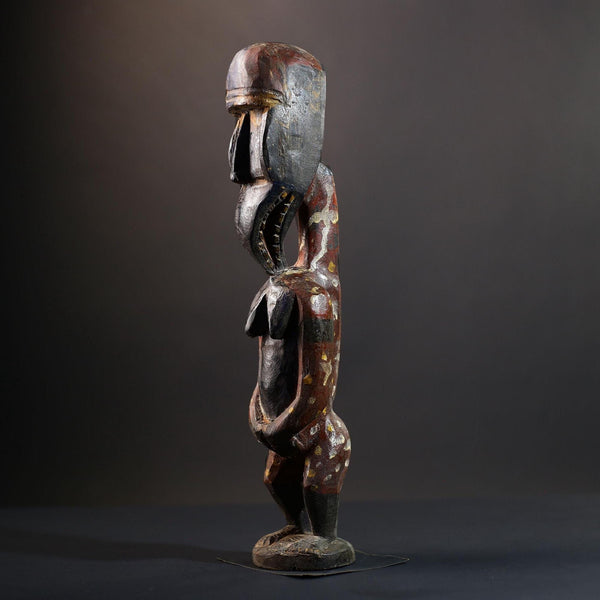 Nkisi Nkondi Power Figure | Kongo Nail Fetish Sculpture | African Voodoo Tribal Art-G5283