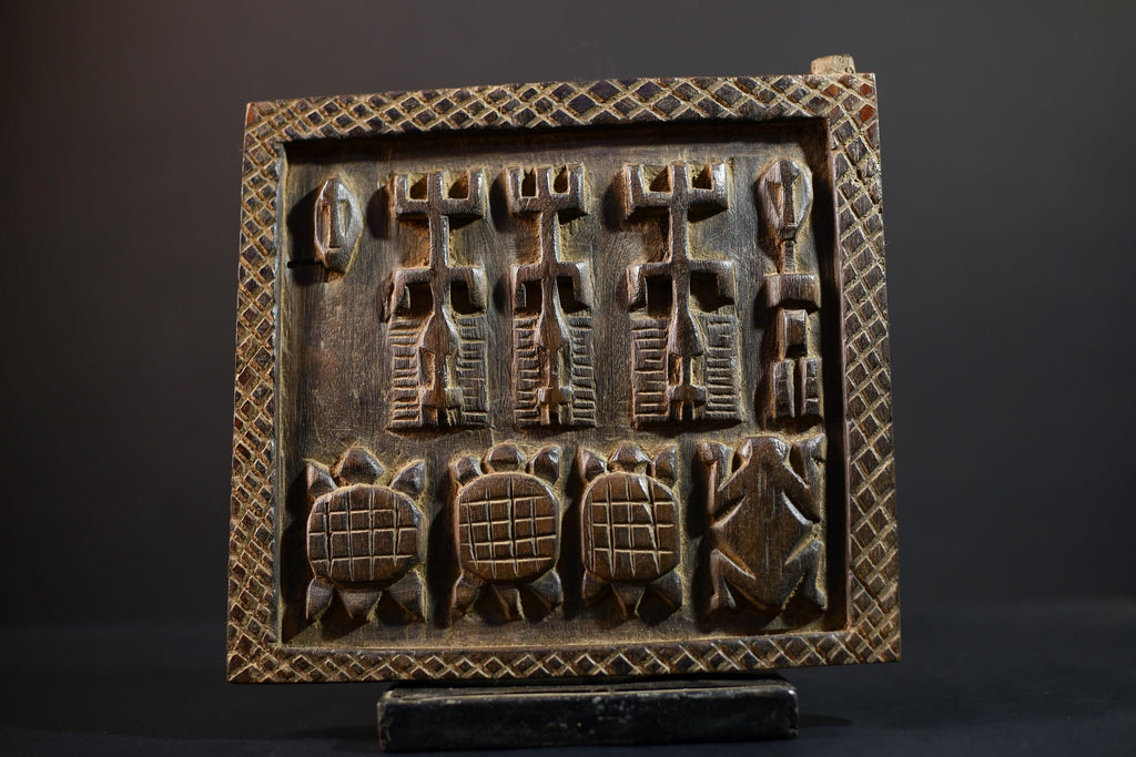 African Granary Door | Exquisite Wooden Wall Art | Tribal Home Decor | Unique Gift for Nature Lovers-G5199