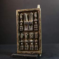 African Granary Door | Unique Rabbit Wooden Wall Art | Antique Decor Piece | Handcrafted Home Accent-G5198